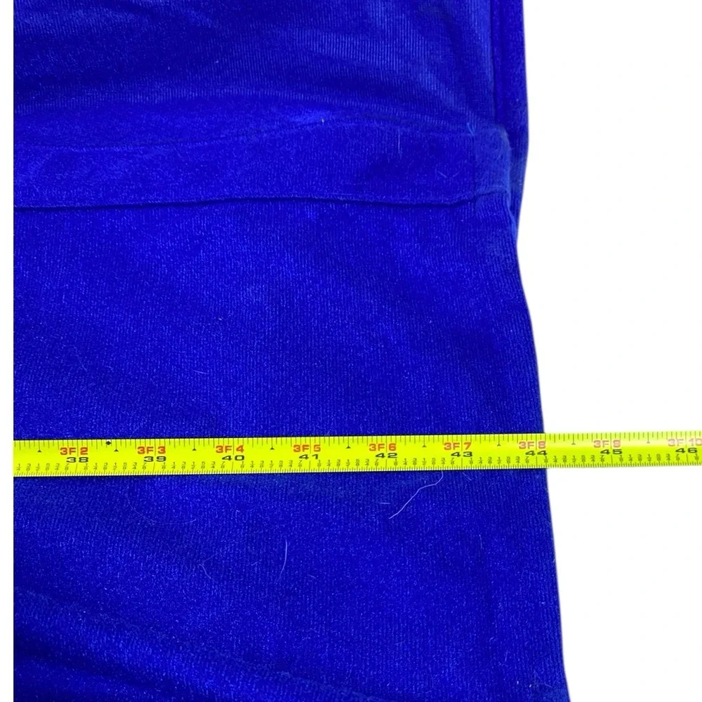 VTG Harcourt Robe Mens OS Royal Blue Tie Belt USA Made Pockets Soft Fleece Lined